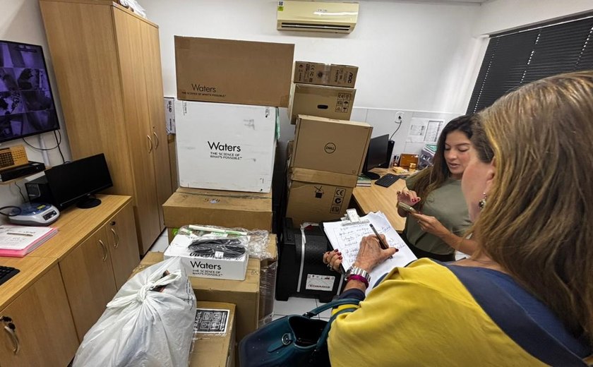 MP/AL fiscaliza laboratório forense e encontra equipamentos sem uso por falta de estrutura