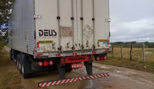 Carreta carregada de whisky é roubada em rodovia de Alagoas