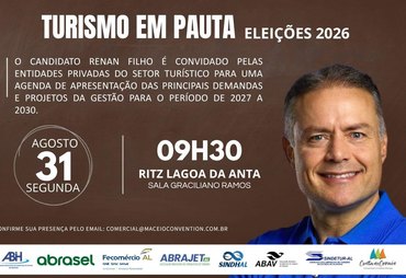 Trade turístico e Fecomércio se reúnem com candidato Renan Filho para apresentar demandas e agenda do setor para Alagoas