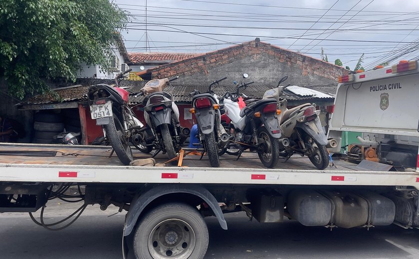 Operação recupera motos furtadas e veículos adulterados
