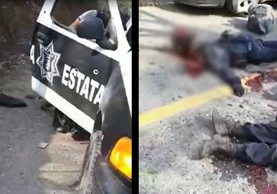 Criminosos mexicanos divulgam vídeo de execução de policiais