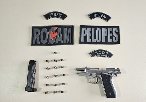 PM apreende arma de fogo durante cumprimento de mandado em Delmiro Gouveia