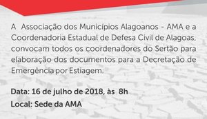 AMA e Defesa Civil chamam Comdecs para renovação de decretos