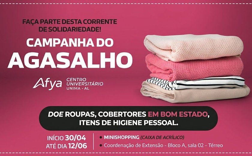 Campanha do Agasalho promove solidariedade e deve beneficiar idosos em situação de vulnerabilidade em Maceió