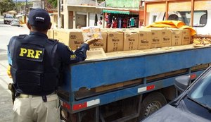 Parte de carga saqueada é recuperada pela PRF e receptador é preso em Messias