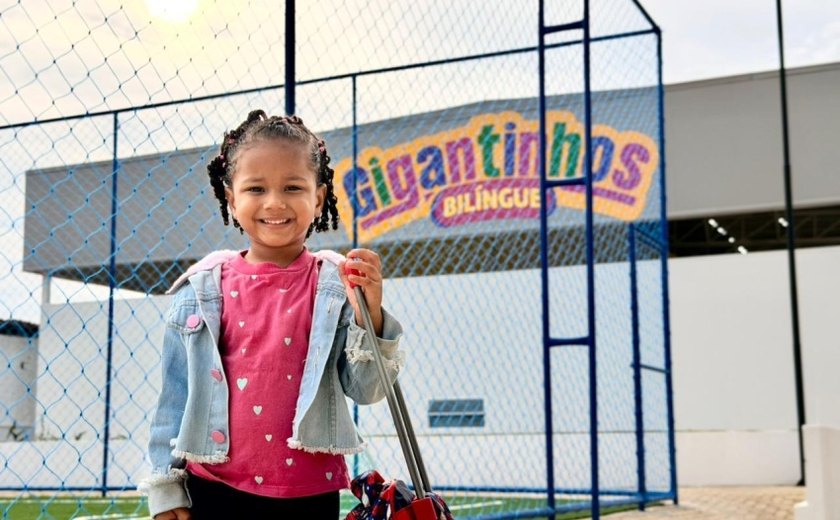 Ano letivo começa em novos Gigantinhos, bilíngues e em tempo integral