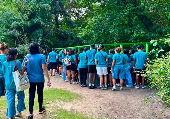 Cinturão Verde de Maceió vira sala de aula para estudantes da Bahia