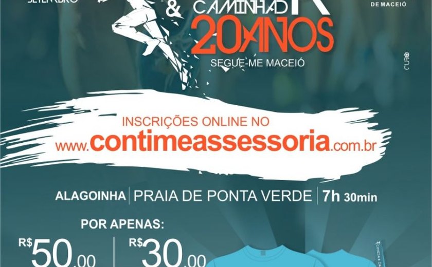 Movimento 'Segue-me' promove corrida na orla de Maceió no próximo dia 23