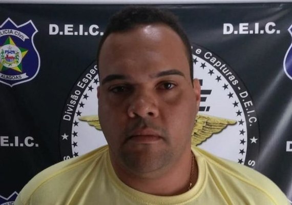 Suspeito de vários crimes é detido em Maceió em cumprimento de mandado