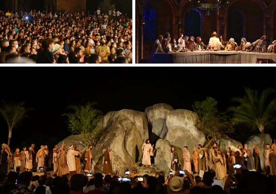 Espetáculo Paixão de Cristo atrai milhares de pessoas em Brejo da Madre de Deus (PE)