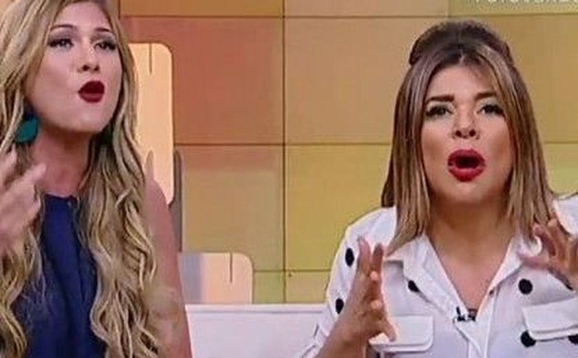 Lívia Andrade e apresentadora Mara Maravilha batem boca e armam barraco ao vivo na TV