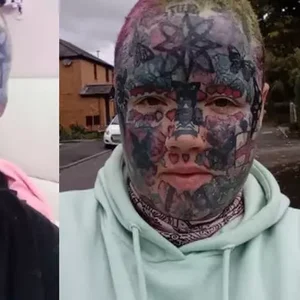 Viciada em tatuagens não consegue trabalho e mostra rosto 'original