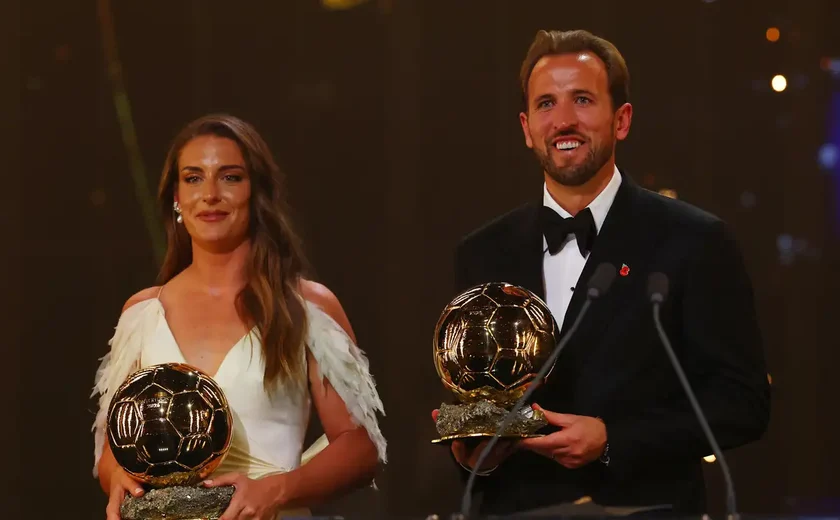 Harry Kane e Alexia Putellas vencem prêmio Bola de Ouro de 2026
