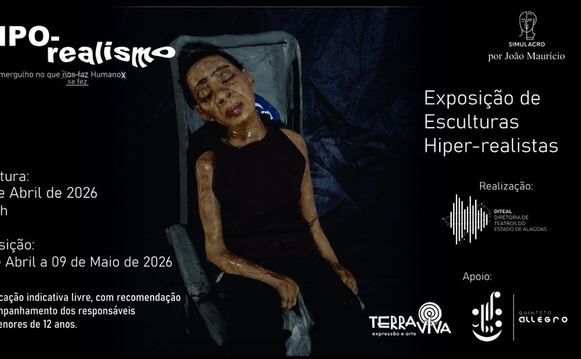 Exposição Hiporealismo traz esculturas com técnica simulacro à galeria do Complexo Cultural