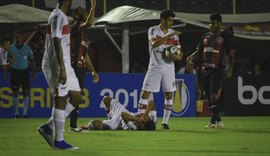 CRB fica na frente por duas vezes no Barradão, mas empata contra o Vitória