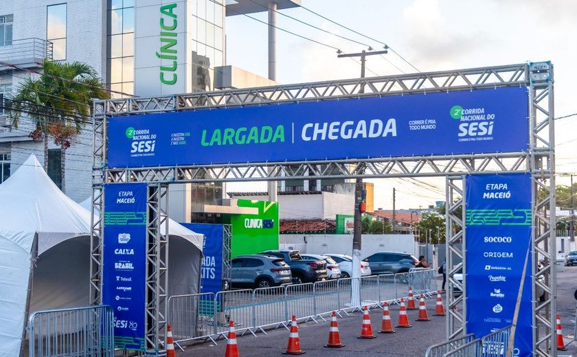 Etapa Maceió da Corrida Nacional do Sesi acontece nesta sexta reunindo 2 mil atletas