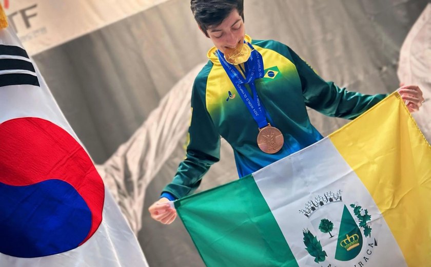 Alagoano conquista duas medalhas em competição na Coreia do Sul