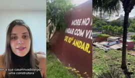 Justiça concede liminar e embarga obra de um Condomínio em Maceió que invadia terreno de idosa