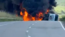 BR-101 é totalmente liberada após retirada de caminhão-tanque que explodiu em Alagoas