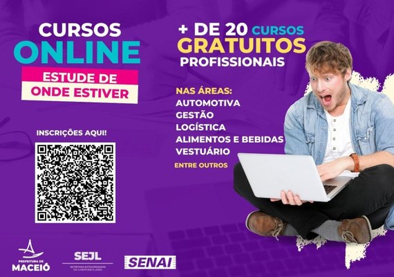 Prefeitura de Maceió abre inscrições para mais de 20 cursos gratuitos online
