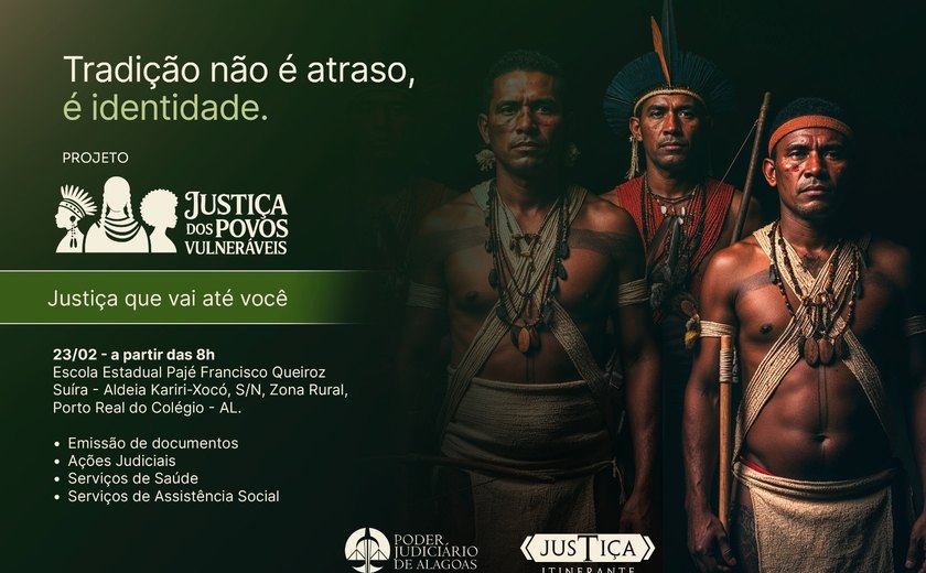 Itinerante beneficia comunidade indígena em Porto Real do Colégio, nesta segunda (23)