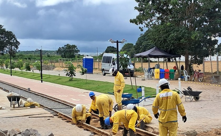 Obras do VLT avançam em Arapiraca