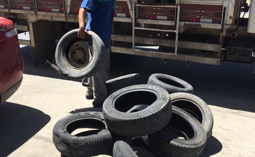 ​​Campanha recolhe quase 3 mil pneus em Maceió, Marechal, Pilar e Rio Largo