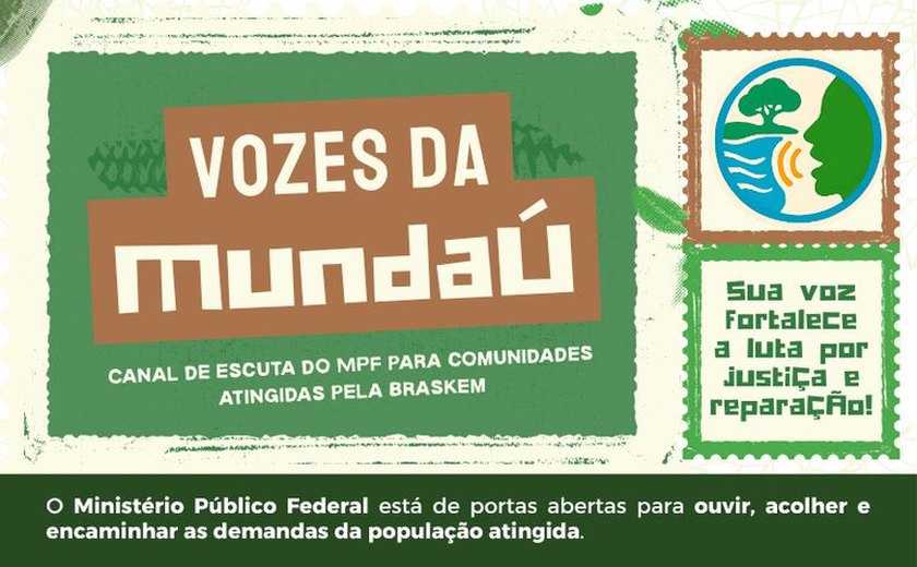 MPF reabre inscrições e retoma agendamento de reuniões do projeto Vozes da Mundaú
