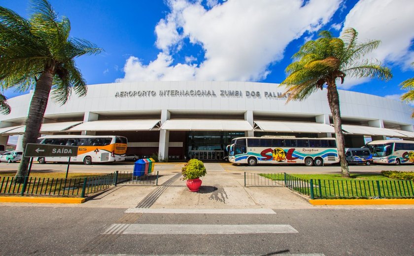 Fluxo de passageiros internacionais no Zumbi dos Palmares cresce mais de 80%