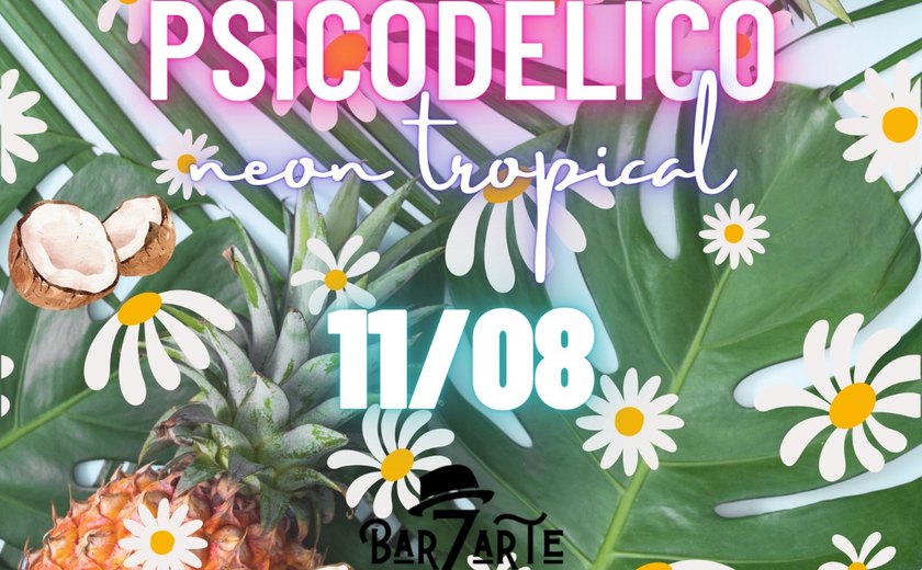 Coco Psicodélico realiza noite 'Neon Tropical' no Bazarte