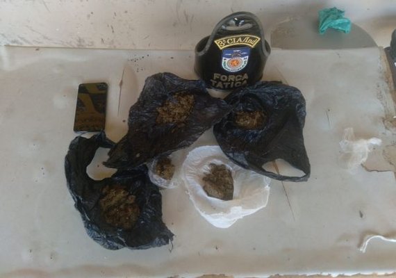 Polícia Militar apreende drogas na Barra de Santo Antônio