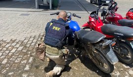 PRF recupera motocicleta adulterada, com registro de furto