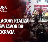 PT Alagoas realiza ato em favor da democracia