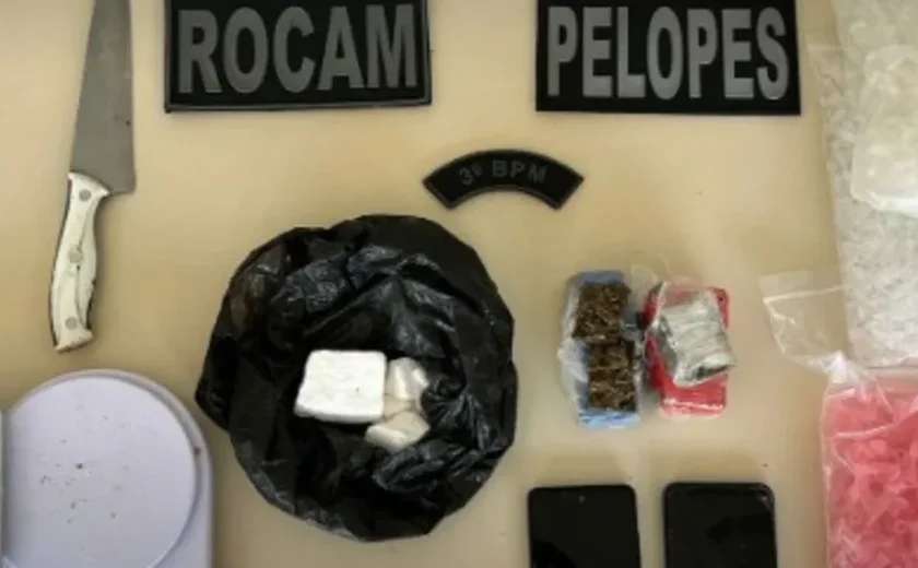 Jovem é preso tentativa de tráfico e homicídio em Arapiraca