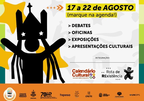 Reunindo arte, diálogo e reflexão, Agosto da Cultura Popular evidencia o papel das comunidades para pensar Maceió e sua identidade