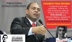 Familiares de vereador Silvânio Barbosa querem pena máxima para assassino
