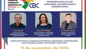 Maceió recebe fórum esportivo com campeões olímpicos e grandes nomes do esporte brasileiro