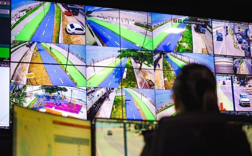 Videomonitoramento reforçam segurança na nova orla de Maceió
