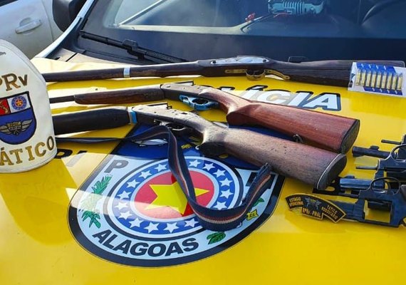 Polícia apreende arsenal no Sertão de Alagoas