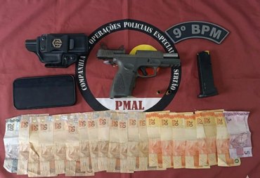 Homem é preso pela PM após efetuar disparos na ponte que liga Alagoas e Sergipe