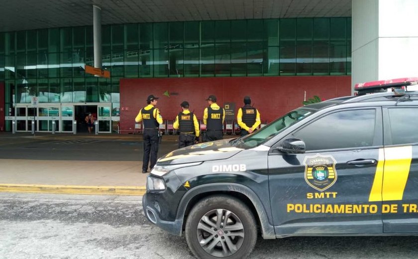 SMTT de Maceió inicia ações de fiscalização no Aeroporto Zumbi dos Palmares