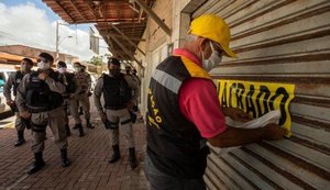 Operação conjunta reforça fiscalização ao cumprimento do decreto emergencial em Maceió