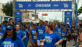 Etapa Maceió da 2ª Corrida Nacional do Sesi arrecada três toneladas de alimentos e fortalece perfil social
