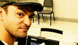 Cantor Justin Timberlake posta selfie em cabine de votação e pode ser preso