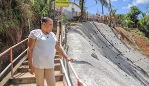 Moradores comemoram andamento das obras de contenção de encostas e relatam sentimento de segurança